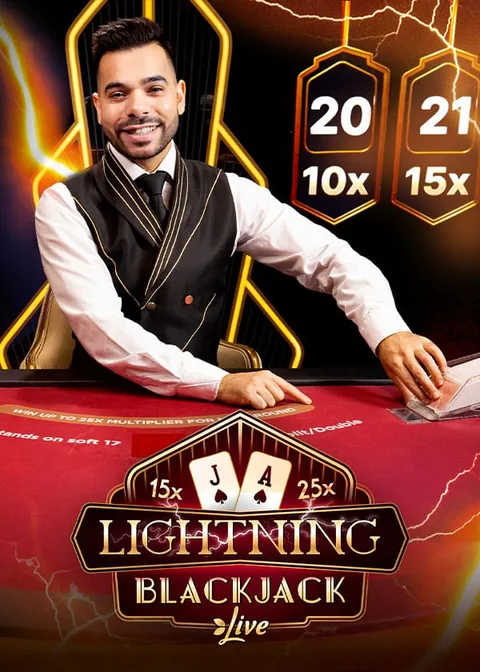 Offizielles Spielbild Lightning Blackjack von Evolution Gaming